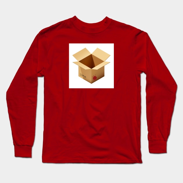 What's in the Box? Long Sleeve T-Shirt by Emjay Doodles